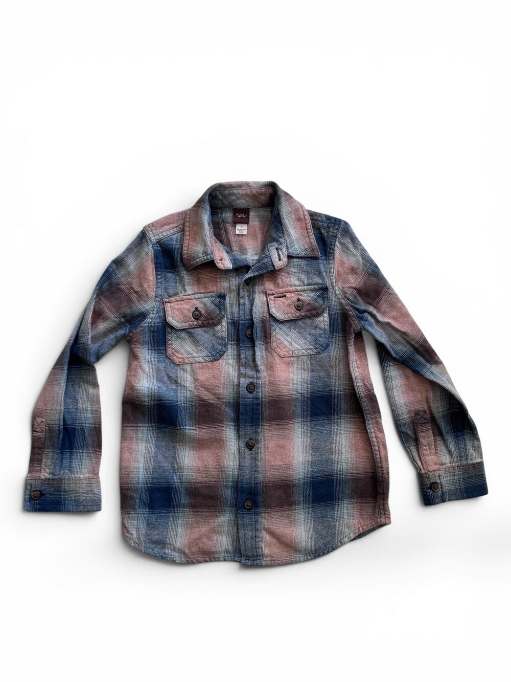 Tea Collection plaid flannel shirt